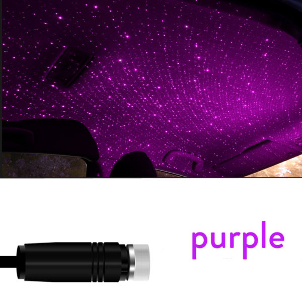 Mini LED Car Roof Star Night Light USB Decorative Lamp Projector Adjustable Atmosphere Home Ceiling Decor Light
