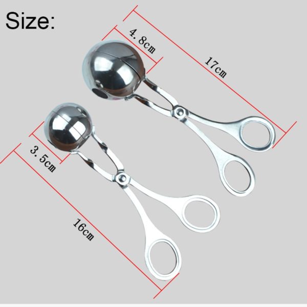 Kitchen Convenient Meatball Maker Stainless Steel Stuffed Meatball Clip DIY Fish Meat Rice Ball Maker Meatball Mold Tools 2018